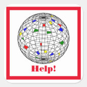 救済温暖化，パーソナライズされた スクエアシール (正面)