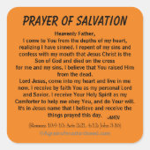 救済祈りの言葉 スクエアシール (正面)