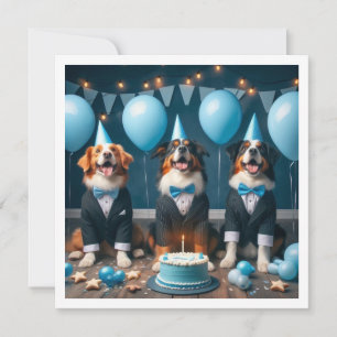 救済祝君の犬の誕生日 招待状