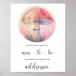 救済秋忙しお母さんの封筒 ポスター