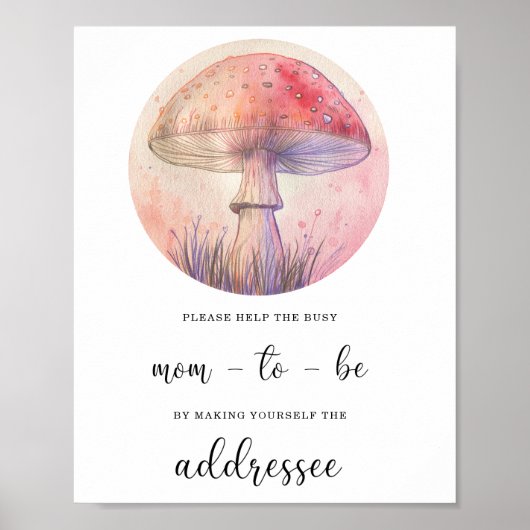 救済秋忙しお母さんの封筒 ポスター (正面)