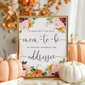 救済秋忙しお母さんの封筒 ポスター