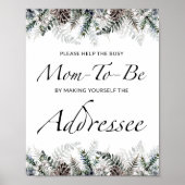 救済秋忙しMom-to-Be Address an Envelope P ポスター (正面)