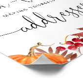 救済秋忙しMom-to-Be Address an Envelope P ポスター (角)