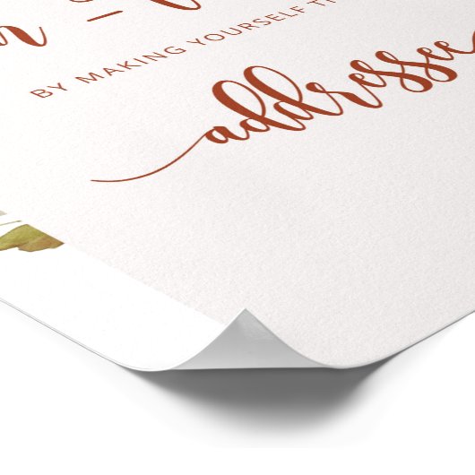 救済秋忙しMom-to-Be Address an Envelope P ポスター (角)