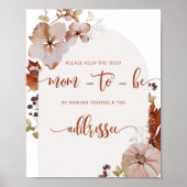 救済秋忙しMom-to-Be Address an Envelope P ポスター (正面)