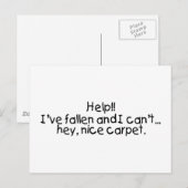救済落ちたと私は上がることができないHey Nice Carpet ポストカード (正面/裏面)