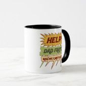 救済!パパが養殖されて出られない!言葉バロ マグカップ (正面右)