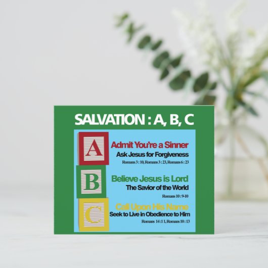 救済ABCカード (スタンド正面)