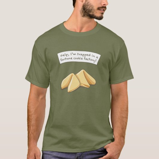 救済Fortune Cookieの工場に閉じ込められている Tシャツ (正面)