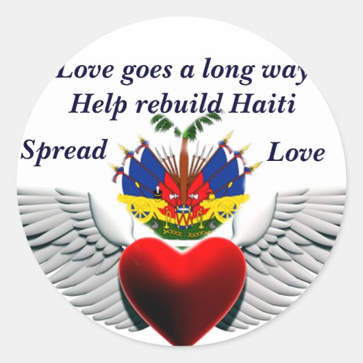 救済Haiti_Stickerの再構築 ラウンドシール (正面)
