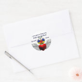 救済Haiti_Stickerの再構築 ラウンドシール (封筒)