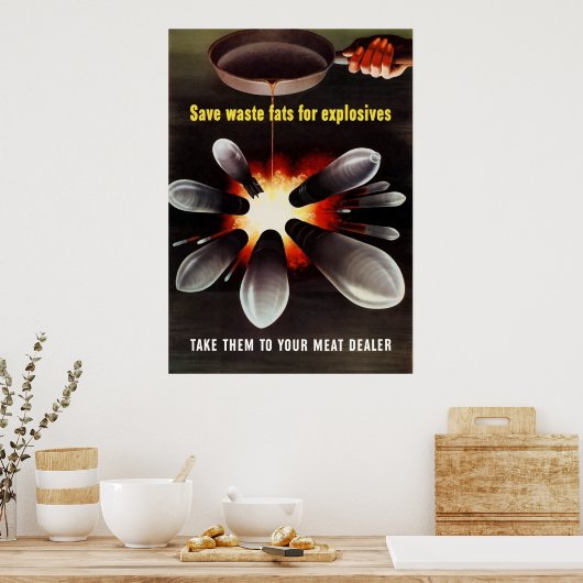 救火薬廃脂 ポスター (キッチン)