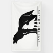 救狼 横断幕 (縦)