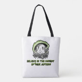 救私 – メッセージを衣服インスパイア! トートバッグ (裏面)