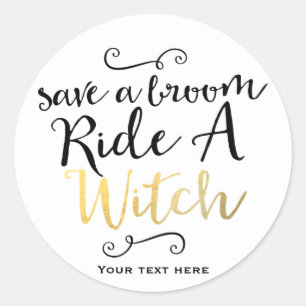 救箒が魔女のハロウィン書に乗る ラウンドシール