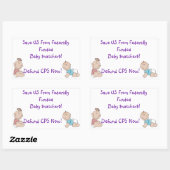 救米国 長方形シール (シート)
