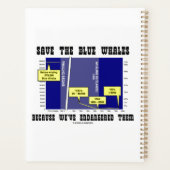 救絶滅寸前の青クジラ プランナー手帳 (裏面)