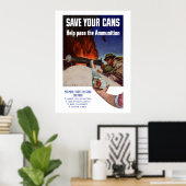 救缶は救済弾薬を通せ ポスター (ホームオフィス)