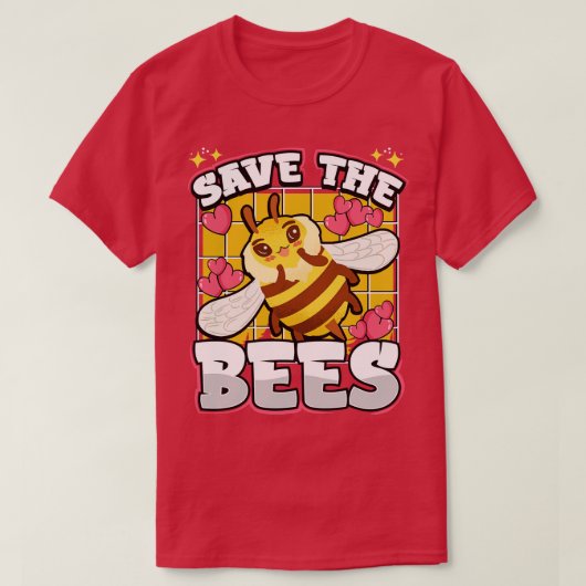救蜂が救環境に入る Tシャツ (デザイン正面)