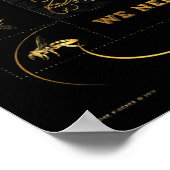 救蜂だ！金ゴールドフェイクポスター ポスター (角)