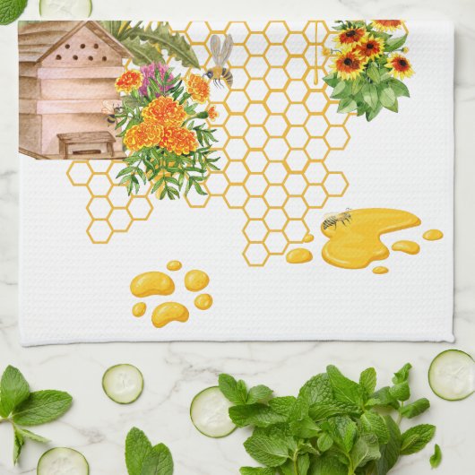 救蜂 キッチンタオル (折り畳み)