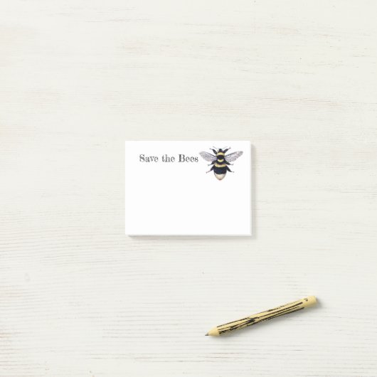 救蜂 ポストイット (デスク上)