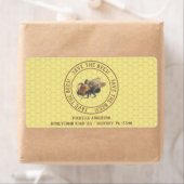 救蜂 |ヴィンテージミツバチとハニカム ラベル (インサイチュ)