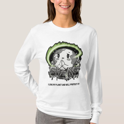 救衣服お前のメッセージをインスパイア変え！ Tシャツ (正面)