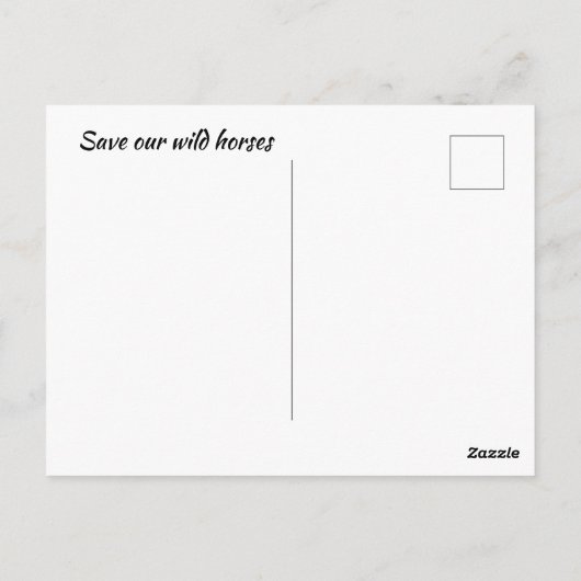 救野馬 ポストカード (裏面)