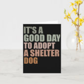 救難犬を飼うのはいい日だ カード (黄色い花)