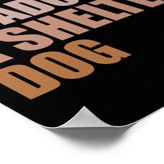 救難犬を飼うのはいい日だ ポスター (角)