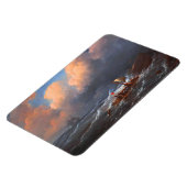 救難船の生存者がいかだに乗る マグネット (左側)