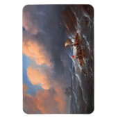 救難船の生存者がいかだに乗る マグネット (縦)