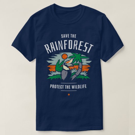 救雨保護林 Tシャツ (デザイン正面)