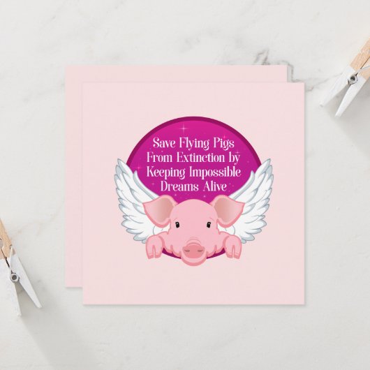 救飛んでいる豚 カード (正面/裏面インサイチュ)
