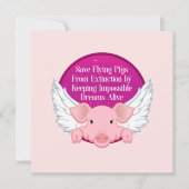 救飛んでいる豚 カード (正面)