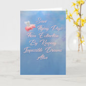 救飛んでいる豚 カード (黄色い花)