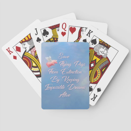 救飛んでいる豚 トランプ (裏面)