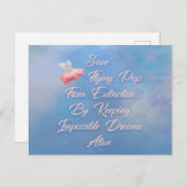 救飛んでいる豚 ポストカード (正面/裏面)