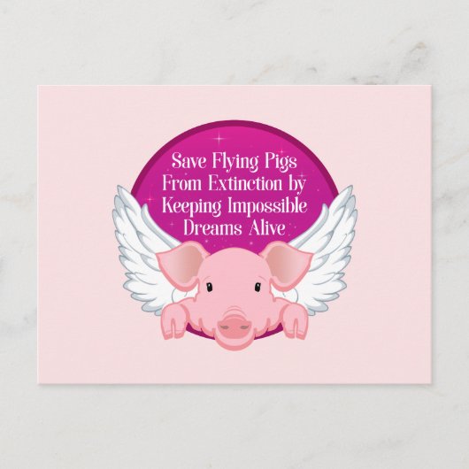 救飛んでいる豚 ポストカード (正面)