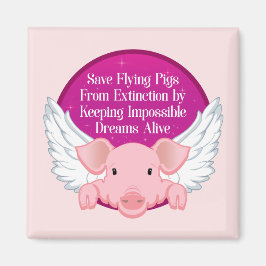 救飛んでいる豚 マグネット