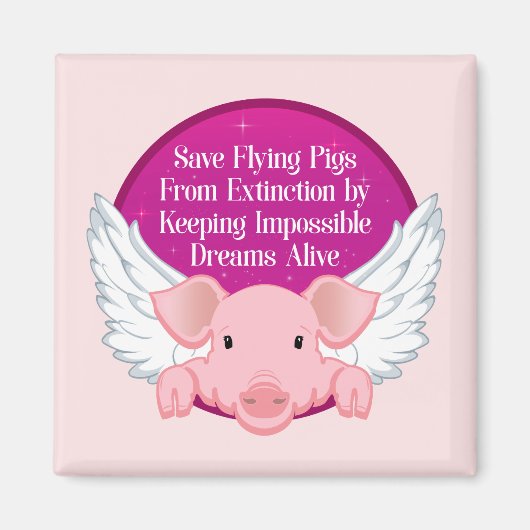 救飛んでいる豚 マグネット (正面)