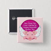 救飛んでいる豚 缶バッジ (正面&裏面)