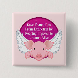 救飛んでいる豚 缶バッジ