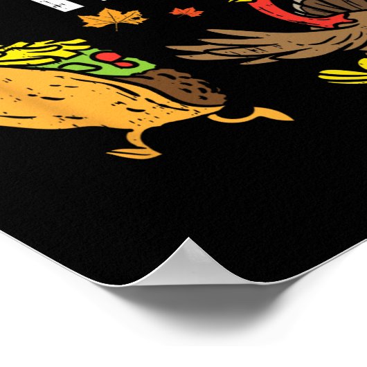 救食べトク・メキシコのおもしろい感謝祭の日 ポスター (角)