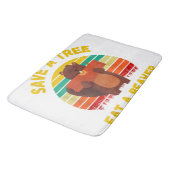 救食べ木のビーバおもしろいービーバープン成虫 バスマット (アングル)