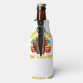 救食べ木のビーバおもしろいービーバープン成虫 ボトルクーラー (ボトル裏面)