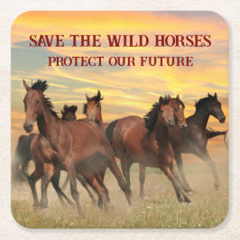 救馬 スクエアペーパーコースター