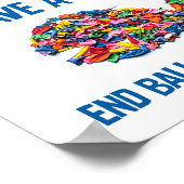 救魚 – 風船汚染を防ぐ ポスター (角)